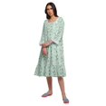thumbnail image 4 of Moomaya Chemise de Nuit Évasée en Coton pour Femmes, 4 of 6