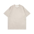 thumbnail image 1 of Timegard T-Shirts pour Hommes à Manches Courtes, Coupe Ample, Épaules Tombantes, Col Rond, T-Shirts Vintage, Mode d'Été, 1 of 3
