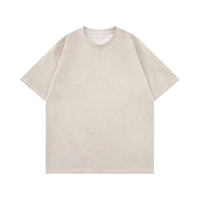 Timegard T-Shirts pour Hommes à Manches Courtes, Coupe Ample, Épaules Tombantes, Col Rond, T-Shirts Vintage, Mode d'Été