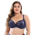 thumbnail image 2 of MesaSe Women‘s Plus Size Signature Lace Unlined Underwire Bra with Added Support, 2 of 7