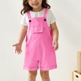 thumbnail image 2 of Rhuody Combinaison une-Pièce à Col Ras du Cou pour Filles Sans Manches Short Uni Salopette pour Enfants Tenue Mode Rose 11-12 Ans, 2 of 4