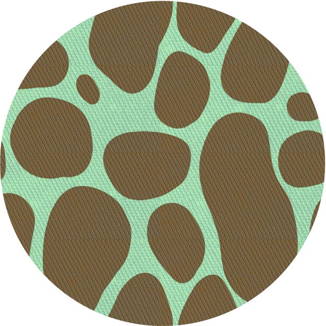 Ahgly Company Machine Washable Indoor Square Transitional Saddle Brown Area Rugs, 3' Square