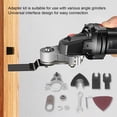 thumbnail image 3 of Oscillating Tool Adapter Kit, Oscillating Tool Adapter Multifunctional Easy Connection Tungsten Steel Fine Workmanship  for Plastic for Cutting, 3 of 7
