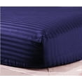 thumbnail image 2 of 1200 Thread Count 100% Egyptian Cotton 3-Piece Fitted Sheet ( 1 Fitted Sheet + 2 Pillow Covers) 24 Inches Deep Pocket Size Stripe Pattern, 2 of 4