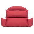 thumbnail image 2 of LeisureMod All Weather 2 Person Outdoor Hanging Egg Chair Cushion, Red, 2 of 4