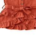 thumbnail image 5 of Summer Toddler Kid Baby Girl Short Sleeve Button Dress Party Ruffle Dress, 5 of 5