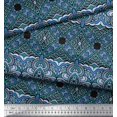 thumbnail image 2 of Soimoi Polyester Crepe Fabric Geometric & Paisley Decorative Print Sewing Fabric Yard 42 Inch Wide, 2 of 2