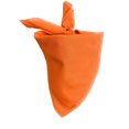 thumbnail image 1 of Mechaly Lightweight Soft Cotton Scarf Neckerchief (Plain Orange), 1 of 2