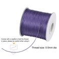 thumbnail image 3 of Unique Bargains Beading Thread Bracelet Weave Bead Craft Cord 0.5mm 159M/Roll (173-Yards) Decorative String, Purple, 3 of 7