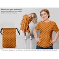 thumbnail image 5 of oneOone Georgette Viscose Orange Fabric Tractor Sewing Material Print Fabric By The Yard 42 Inch Wide, 5 of 5