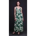 thumbnail image 3 of Bimba Robe Longue Maxi d'Été pour Femmes Teinture sur Nœuds Imprimée à Col en V Tenue de Villégiature de Vacances-TP, 3 of 6