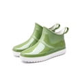 thumbnail image 1 of MAWCLOS Womens Garden Shoes Wide-Calf Rain Boots Lightweight Round Toe Waterproof Booties Slip Resistant Raining Work Shoe Green 10（W）/8（M）, 1 of 4