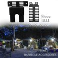 thumbnail image 4 of 2 PCS Stainless Steel Rotisserie Motor Bracket Set Universal Barbecue Motor Support Plates Outdoor Camping BBQ Tools, 4 of 5