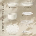 thumbnail image 2 of GIPP 8pcs Ceramic Cookware Sets with Removable Handle,Oven & Dishwasher Safe,Pots and Pans Set Non Stick,Induction Cookware, 2 of 10