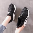 thumbnail image 2 of Fall Increased Sneakers Women Light Luxury Thick-soled Platform Platform Shoes, 2 of 9