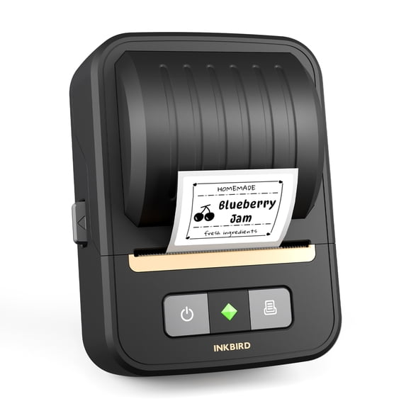 INKBIRD Bluetooth Portable Label Maker Machine, Thermal Printer for 3/4" to 2" Labels, Wireless Sticker Printer for Home, Office, School