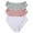 Rose Chaud, variante sur HUITKMM sous-Vêtements en Coton Femme Femmes 3 Couleurs Assorties Rayé Sans Coutures Entrejambe Sans Coutures Taille Basse Culottes Respirantes