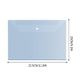 thumbnail image 3 of IROINID File Bag,Document Organizer,Reusable File Folders File Bags Document Holder,Thickened A4 Transparent Document Bag Waterproof Buckle Bag Label Plastic Archive Bag Data Bag, 3 of 5