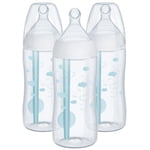NUK Smooth Flow Anti-Colic Bottle, Blue Clouds