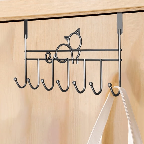 TIMIFIS Hooks Behind The Door Hooks Behind The Door Hanging Rack Shelves Door Back Type Hangers Need Not Hole Bedroom Behind The Hook Clothes Storage New Home Essentials
