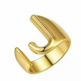 thumbnail image 1 of CUITING Fashion Adjustable Initial Alphabet Letter A-Z Ring Finger Rings Women Jewellery-Silver C, 1 of 9