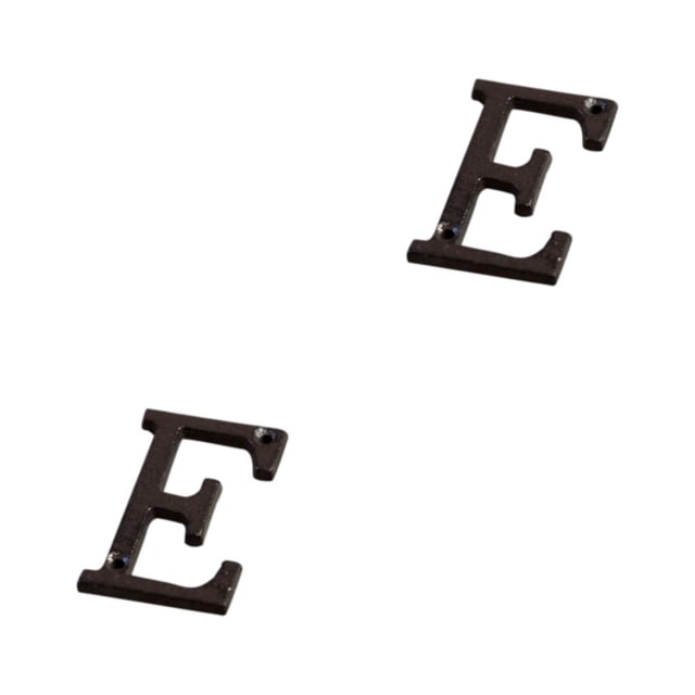 relayinert Durable And Rustproof Metal House Number Plaque Impeccable Door Decoration Easy To Install Metal Letters House Numbers B17--E 2Set