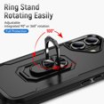 thumbnail image 5 of [PST] iPhone 16 Ring Case, Dual Layers Heavy Duty Magnetic Hard Kickstand Case with Ring Stand, 5 of 5