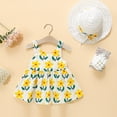 thumbnail image 2 of Robe Bébé Sans Manches, Robes Tutu, Robes d'Été pour Filles avec Chapeaux, 2 Pcs, Robe de Fête pour Bébé 110/12, 2 of 5