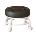 thumbnail image 3 of Lipstore 360 degree Rotating Low Roller Seat Stool Pulley Low Stool for Living Room Kitchen Black, 3 of 8