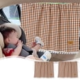 thumbnail image 2 of D-76 Brown Car Sunshade Rear Window Universal Suction Cup Shades For Sun Protection Pair Of Window Side Curtains Easy Install Light Blocking For Vehicles 39 X 59 Inches, 2 of 6