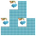 thumbnail image 3 of QualitChoice 100pcs Square Aluminum Foil Wrappers Colorful Package Candy Chocolate Lollipops sky blue 3Set, 3 of 6