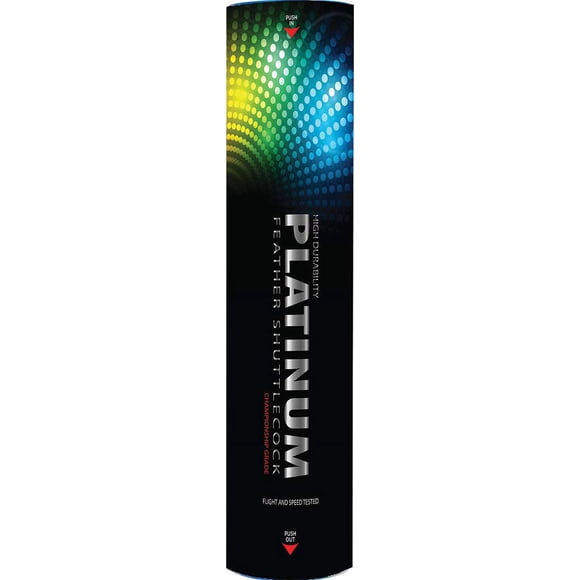 Cosco High Durability Platinum Badminton Feather Shuttlecocks | White , Pack Of 10