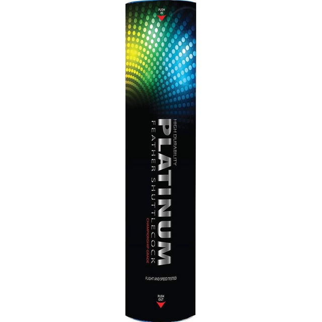 Cosco High Durability Platinum Badminton Feather Shuttlecocks | White , Pack Of 10