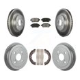 thumbnail image 1 of Transit Auto Front Rear Coated Disc Brake Rotors Semi-Metallic Pads and Drum Kit for Car 2001-2005 Toyota Echo KGS-102197, 1 of 11