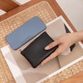 thumbnail image 3 of Women Wallet Portable Mini Short Lychee Pattern Faux Leather Cards Holder Smooth Zipper Slim Wallet Coin Purse Money Case Shopping Use, 3 of 11