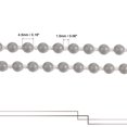 thumbnail image 3 of Unique Bargains Chaîne Boule d'Ombrage à Rouleau 4.5mmx9m 2 Connecteurs Gris, 3 of 6