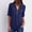Navy, variant on zanvin Tops for Women, Women's Summer Long Sleeve Shirts Zip Casual Tunic V-Neck Rollable Blouse Tops Shirt