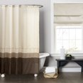 thumbnail image 1 of Mia Wheat/Taupe/Choc Shower Curtain 72x72, 1 of 4