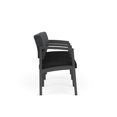 thumbnail image 4 of Lenox Fauteuil d'Attente de Réception en Acier à 3 Places / Acier Charbon / Gris Foncé / Noir, 4 of 5