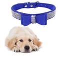 thumbnail image 3 of pitrice Bling Crystal Cat Collar Metal Adjustable Puppy Bow Tie Rhinestone Soft Collars Pet Supplies for Small Medium Dogs, 3 of 3