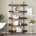 thumbnail image 4 of vidaXL Bookcase 5-Tier Brown Oak 39.4"x13"x71.1" Engineered Wood, 4 of 6