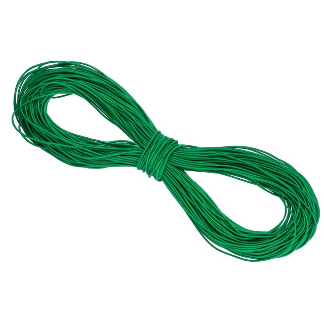 Uxcell Elastic Cord Heavy Stretch String Rope for Crafting DIY Sewing Hook Straps Camping Tie Down Strap Green 2mm x 100m