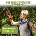 thumbnail image 3 of Mini Chainsaw 6 Inch Cordless, Super Handheld Chainsaw with 2X Big Batteries, Electric Mini Chain Saw Battery Powered, S, 3 of 8