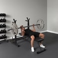 thumbnail image 2 of Soozier Adjustable Weight Bench Foldable with Barbell Rack and Dip Station, 2 of 10