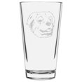 thumbnail image 1 of Great Pyrenees (Pyrenean Mountain) Dog Themed Etched All Purpose 16oz Pint Glass, 1 of 3