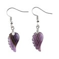 thumbnail image 1 of 1 Pair Pearl Earring Ear Stud Sweet Gift Exquisite Attractive Beautiful Long-lasting Rustproof Carved Crystal Angel Wing Type 1, 1 of 6
