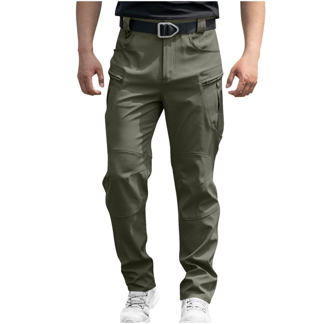 Pantalon Cargo Tactique pour Hommes, Extérieur, Imperméable, Pantalon de Randonnée, Grande Taille, Ripstop, de Travail, Salopette à Multiples Poches, Pantalon