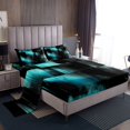 thumbnail image 1 of Erosebridal Modern Minimalst Sheet Set Full, Abstract Ombre Bedding Sets Full Size, Stripe Geometry Decor 4pcs, 1 of 7