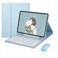 thumbnail image 1 of For iPad Mini 5th 4th 3rd 2nd 1st With Colorful Keyboard Leather Stand Cover Case Round Key Wireless Keyboard For 7.9inch Tablet With Mouse A Spanish, 1 of 6