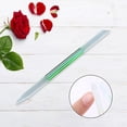 thumbnail image 4 of Dual Ended Glass Cuticle Pusher Reusable Precision Filing Etched Surface Washable Cuticle Trimmer Nail File for Nail Salons Home Women Green, 4 of 7